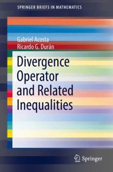 Paperback Divergence Operator and Related Inequalities Book