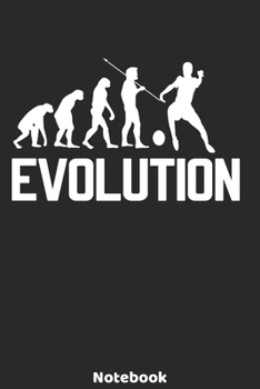 Paperback Evolution Notebook: Soccer Evolution Design - 120 ruled Pages 6'x9'. Journal for Player, Referees and Coaches. Writing Book for your train Book