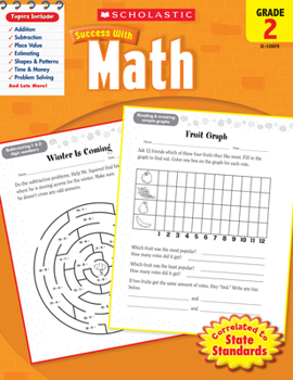 Paperback Scholastic Success with Math: Grade 2 Workbook Book