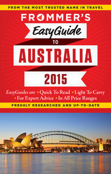 Paperback Frommer's EasyGuide to Australia 2015 Book