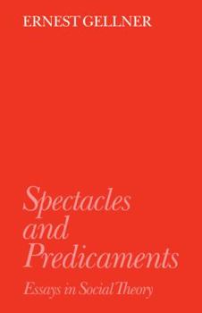 Paperback Spectacles and Predicaments: Essays in Social Theory Book