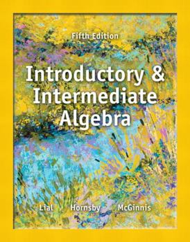 Paperback Introductory and Intermediate Algebra Book