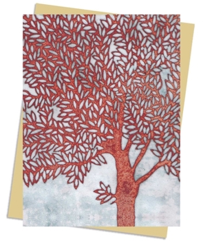 Janine Partington: Copper Foil Tree Greeting Card : Pack Of 6