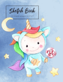 Paperback Blank Drawing Sketchbook: 8.5" X 11", Personalized Artist Sketchbook: 120 pages, Sketching, Drawing and Creative Doodling. Book