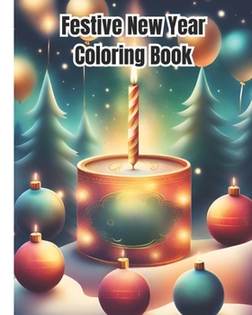 Festive New Year Coloring Book: Festive New Year Celebrations Coloring Pages for Adults, Kids, Teens / Happy New Year Coloring Book For Girls, Boys, W