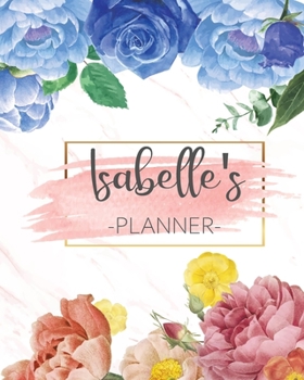 Paperback Isabelle's Planner: Monthly Planner 3 Years January - December 2020-2022 - Monthly View - Calendar Views Floral Cover - Sunday start Book