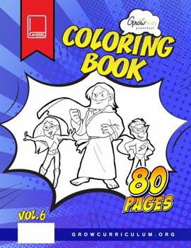 Paperback Preschool Grow Kids Coloring Book (Volume 6): 80 Coloring Pages and Activities inspired by the Bible Book