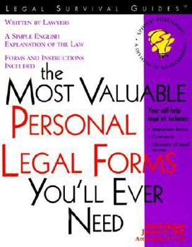 Paperback The Most Valuable Legal Forms You'll Ever Need Book