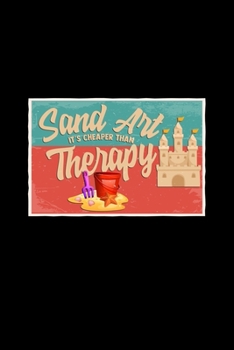 Sand Art Therapy: 6x9 sandcastle | blank with numbers paper | notebook | notes