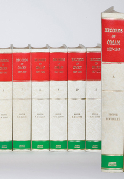 Hardcover Records of Oman 1867-1960 12 Volume Hardback Set Including Map Box Book