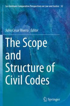 Paperback The Scope and Structure of Civil Codes Book