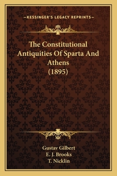 Paperback The Constitutional Antiquities of Sparta and Athens (1895) Book