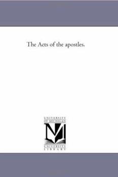Paperback The Acts of the Apostles. Book