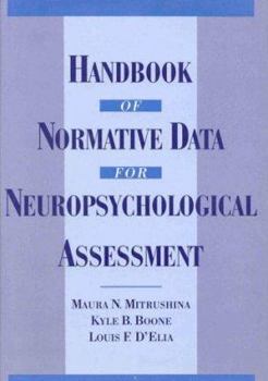 Hardcover Handbook of Normative Data for Neuropsychological Assessment Book