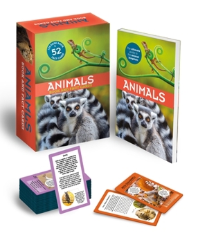 Paperback Animals: Book and Fact Cards: 128-Page Book & 52 Fact Cards Book