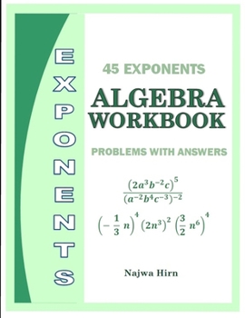 Paperback Algebra Workbook Exponents Book