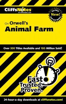 Paperback Cliffsnotes on Orwell's Animal Farm Book