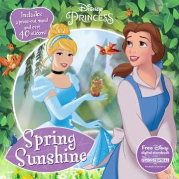 Paperback Spring Sunshine: Includes a Press-Out Scene Over 40 Stickers! (Disney Princess) Book