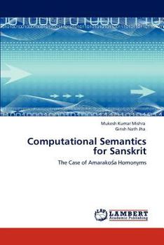 Paperback Computational Semantics for Sanskrit Book