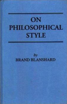 Hardcover On Philosophical Style Book