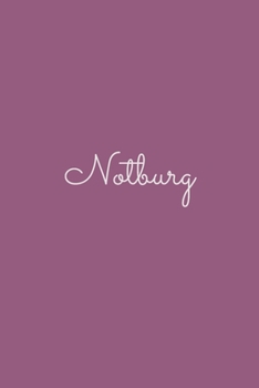 Notburg: notebook with the name on the cover, elegant, discreet, official notebook for notes, dot grid notebook,