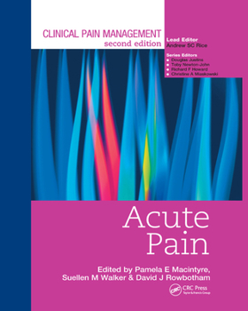 Paperback Clinical Pain Management: Acute Pain Book