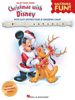 Paperback Christmas with Disney: Selections from Recorder Fun! Book