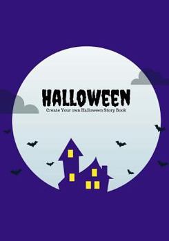 Paperback Halloween: Create Your Own Halloween Story Book, 100 Pages, Midnight Purple Book