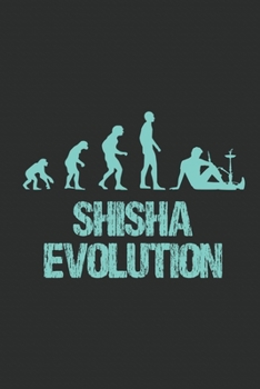 Lustiges Shisha Notizbuch: Witziges Shisha Raucher Motiv Wasserpfeifen Hookah Smoker (6x9 inches, cremefarbenes Papier, 120 Seiten, mattes Cover, gepunktete Seiten) (German Edition)