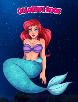 Paperback Coloring Book: Ariel, Children Coloring Book, 100 Pages to Color Book