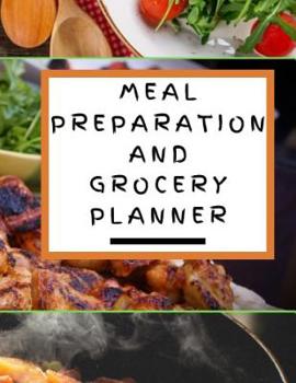 Paperback Meal Preparation and Grocery Planner Book