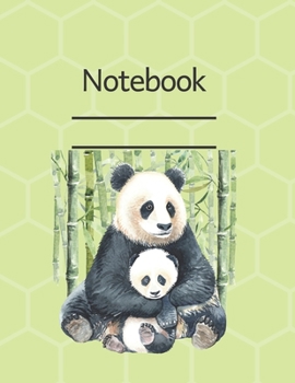 Notebook: Lined Notebook Journal - 120 pages - Standart (8.5 x 11 inches) Panda Edition
