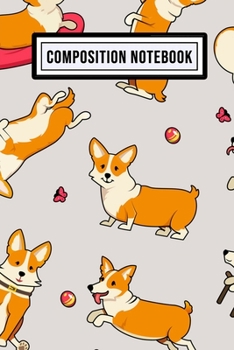 Corgi Unruled Composition Notebook: Corgi Blank Unruled Composition Notebook | 110 Pages | Pocket Size 6x9