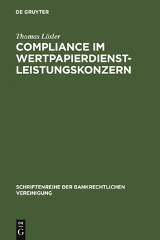Hardcover Compliance im Wertpapierdienstleistungskonzern [German] Book