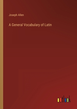 Paperback A General Vocabulary of Latin Book