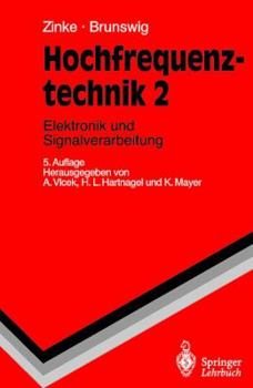 Hardcover Hochfrequenztechnik: Elektronik Und Signalverarbeitung [German] Book
