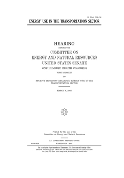Energy use in the transportation sector