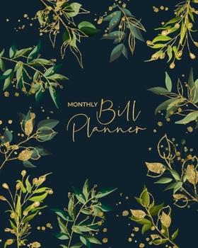 Paperback Monthly Bill Planner: Planner Expense Tracker and Bill Organizer - Budget Planning for 1 Year/53 Weeks - Undated Planner - Monthly and Weekl Book