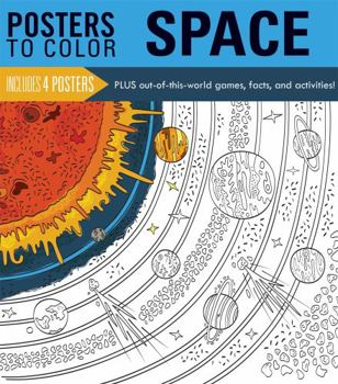 Paperback Posters to Color: Space Book