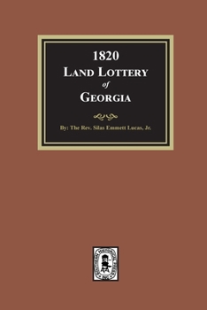 Paperback 1820 Land Lottery of Georgia Book