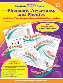 Paperback Phonemic Awareness and Phonics, Grades K - 1 (First-Rate Reading Basics) Book