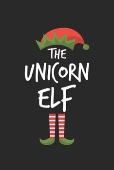 Paperback Funny Unicorn Elf Christmas Notebook Gift: Lined Notebook / Journal Gift, 120 Pages, 6x9, Soft Cover, Matte Finish Book
