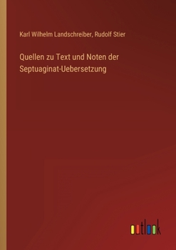 Paperback Quellen zu Text und Noten der Septuaginat-Uebersetzung [German] Book