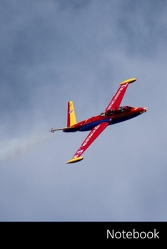 Notebook: 110 Seiten, liniert. Flugzeug Notizbuch / pers�nliches Tagebuch / Schreibheft / Logbuch / Planer / Vokabelheft / Notizen - 6 x 9 Zoll (15,24 x 22,86 cm, ca. DIN A5), Seiten mit Datumslinie, 