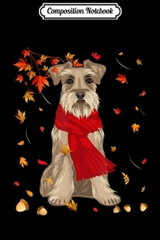 Composition Notebook: Cute Schnauzer Dog Autumn Thanksgiving Gifts  Journal/Notebook Blank Lined Ruled 6x9 100 Pages