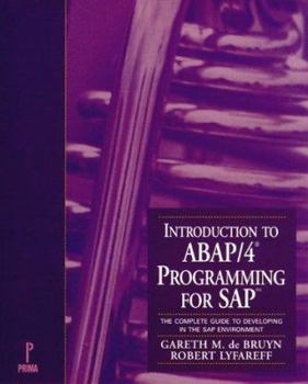 Paperback Introduction to ABAP/4 Programming for SAP Book