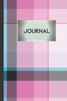 Paperback Journal: Pink Tartan Design Cover - 100 Journal Pages with Area for Date Book