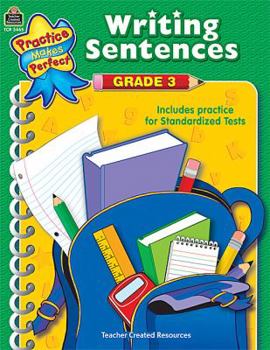 Paperback Writing Sentences Grade 3 Book