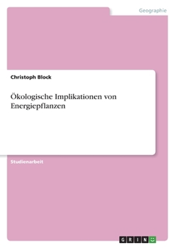 Paperback Ökologische Implikationen von Energiepflanzen [German] Book