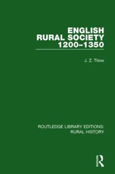 Paperback English Rural Society, 1200-1350 Book